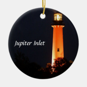 Jupiter-Einlass-Leuchtturm Keramik Ornament
