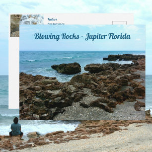 Jupiter Florida Blowing Rocks Fotografie Postkarte