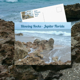 Jupiter Florida Blowing Rocks Fotografie Postkarte