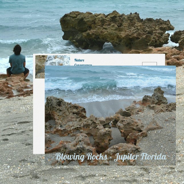 Jupiter Florida Fotografie mit blühenden Rocks Postkarte (Von Creator hochgeladen)