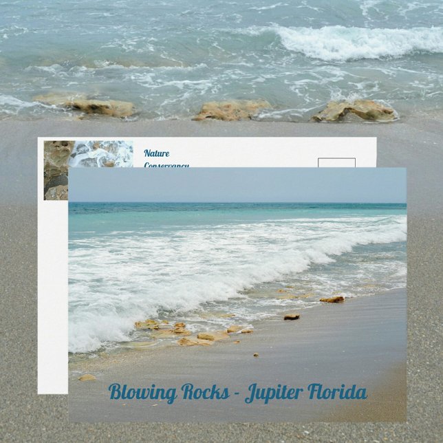 Jupiter Florida Fotografie mit blühenden Rocks Postkarte (Von Creator hochgeladen)