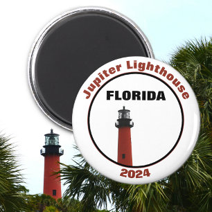 Jupiter Florida Lighthouse Fotografisch weiß Magnet