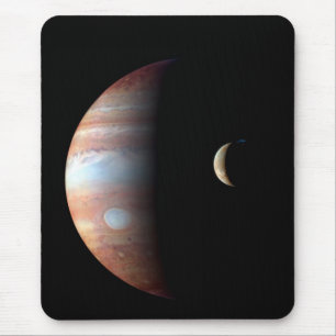 Jupiter Gas Giant Planet & Io Galilean Moon Mousepad