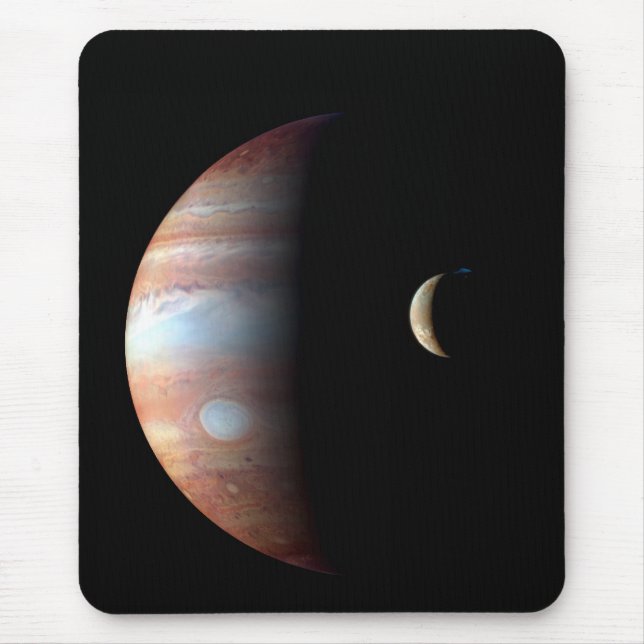 Jupiter Gas Giant Planet & Io Galilean Moon Mousepad (Vorne)