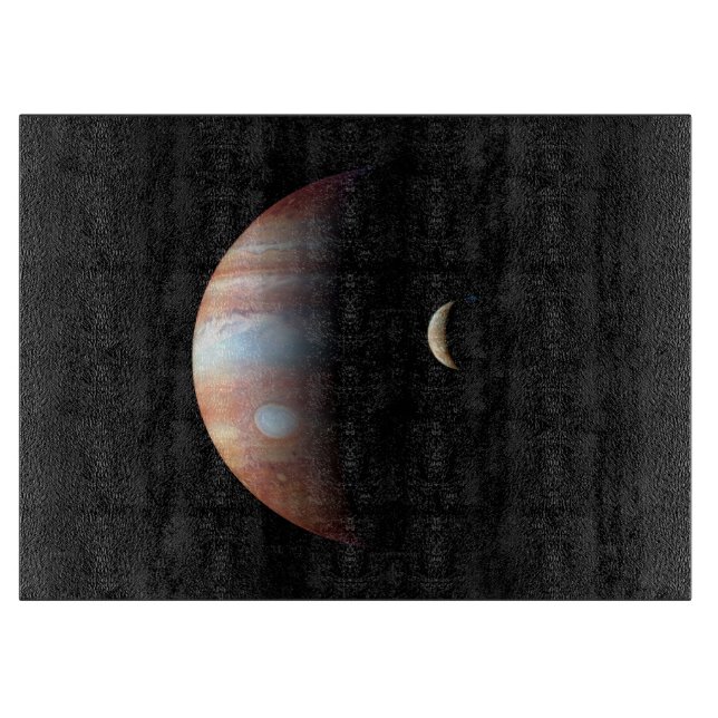 Jupiter Gas Giant Planet & Io Galilean Moon Schneidebrett (Vorderseite)