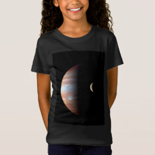 Jupiter Gas Giant Planet & Io Galilean Moon T-Shirt