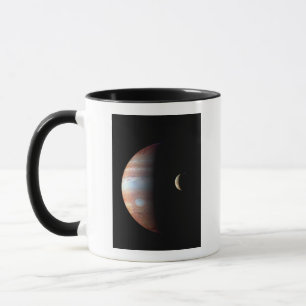 Jupiter Gas Giant Planet & Io Galilean Moon Tasse