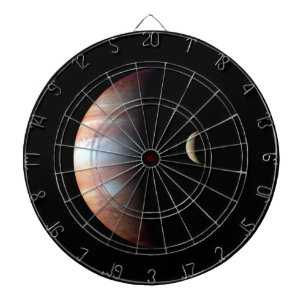 Jupiter Gasriese Planet & Io Galileischer Mond Dartscheibe