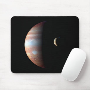 Jupiter Gasriese Planet & Io Galileischer Mond Mousepad