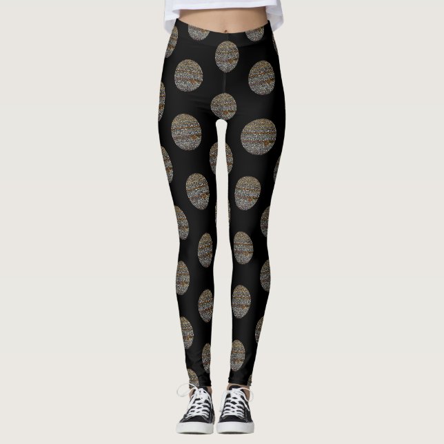 Jupiter in Dots Leggings (Vorderseite)