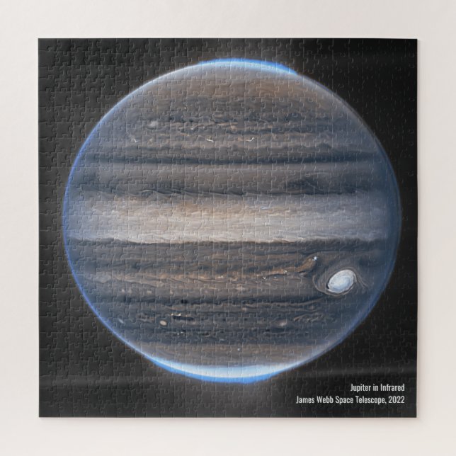 Jupiter in Infrared, James Webb Space Telescope Puzzle (Vertikal)