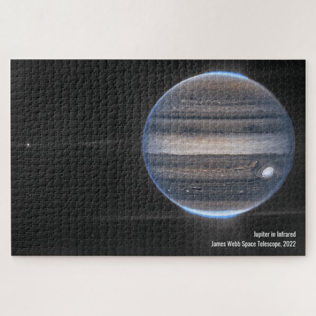 Jupiter in Infrared, James Webb Space Telescope Puzzle (Horizontal)