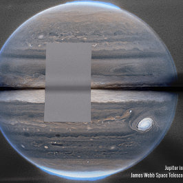 Jupiter in Infrared, James Webb Space Telescope Seidenpapier
