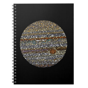 Jupiter in Punkten Notizblock