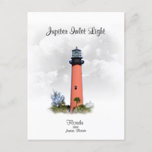 JUPITER INLET LIGHT - Florida Postkarte
