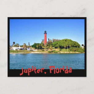 Jupiter Inlet Lighthouse in Jupiter, Florida Postkarte