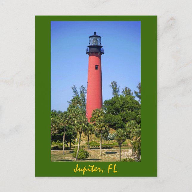 Jupiter Inlet Lighthouse, Jupiter, Florida Postkarte (Vorderseite)