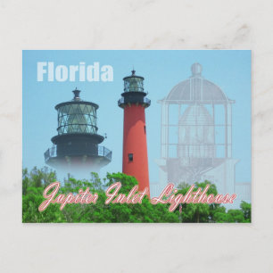 Jupiter Inlet Lighthouse & Museum, Florida Postkarte