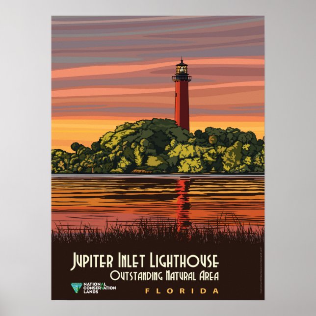 Jupiter Inlet Lighthouse Poster (Vorne)