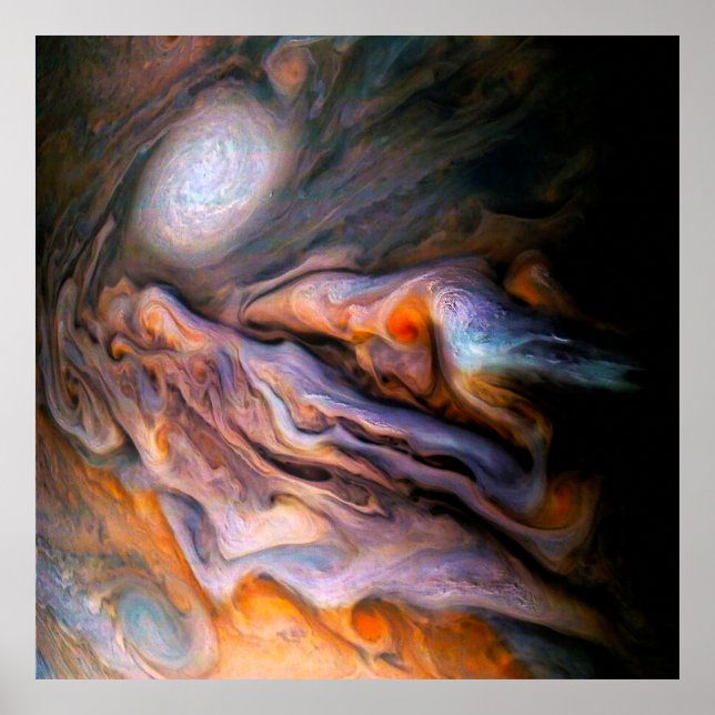 Jupiter-Jupiter-Jupiter-Wolken im Norden Poster (Vorne)