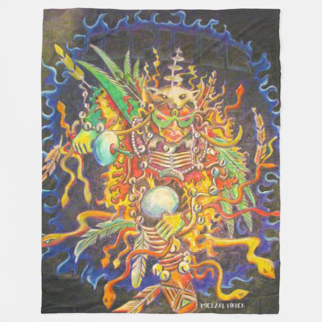 Jupiter-Kojote-Decke Fleecedecke (Vorderseite)