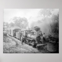 Jupiter & Lake Worth Railroad, 1897. Vintages Foto