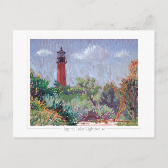 Jupiter Lighthouse Postkarte (Vorderseite)