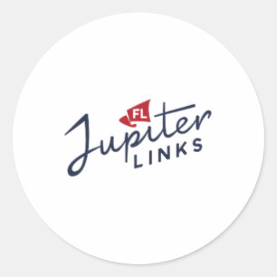 Jupiter Links Golf Club Tgl Logo offiziell lizenzi Runder Aufkleber