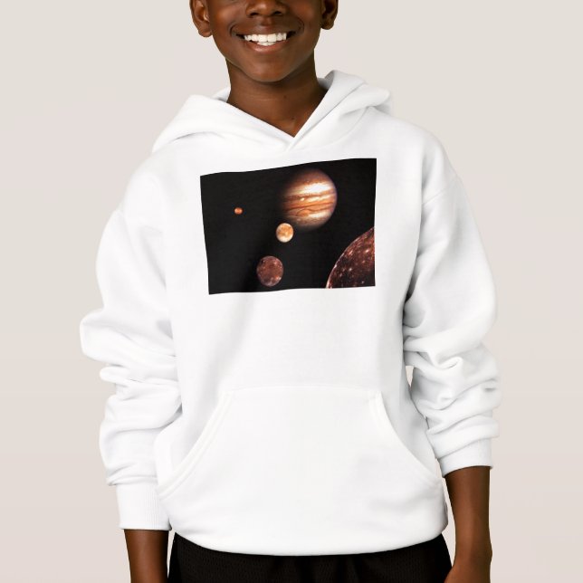 Jupiter Moons Kinder Kleinkind u. Hoodie (Vorderseite)