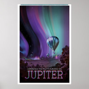 Jupiter NASA Weltraum-Reiseplakatdruck Sterne Poster