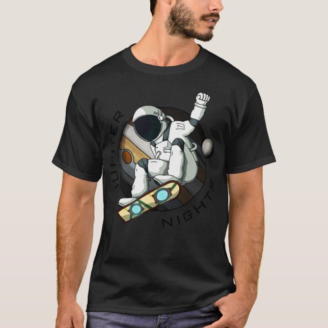 Jupiter Nights Space Man T-Shirt (Vorderseite)