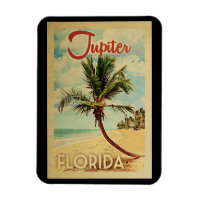 Jupiter Palm Tree Vintage Travel