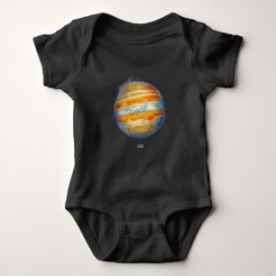 Jupiter Planet Artwork - Cosmic Space Illustration Baby Strampler