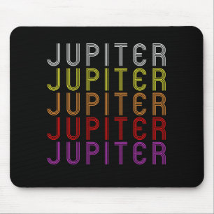 Jupiter Planet Retro Vintag Astronomie T - Shirt Mousepad
