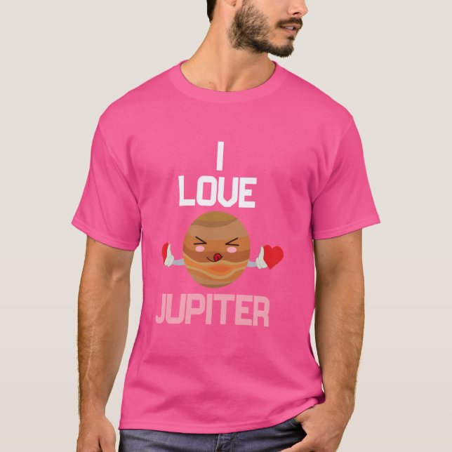 Jupiter Planet Space Solar System Astrologie T-Shirt (Vorderseite)