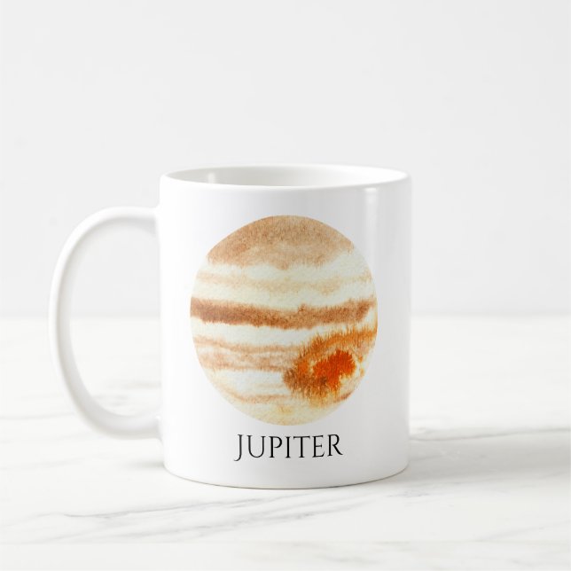 Jupiter-Planetwatercolor-Tasse Tasse (Links)