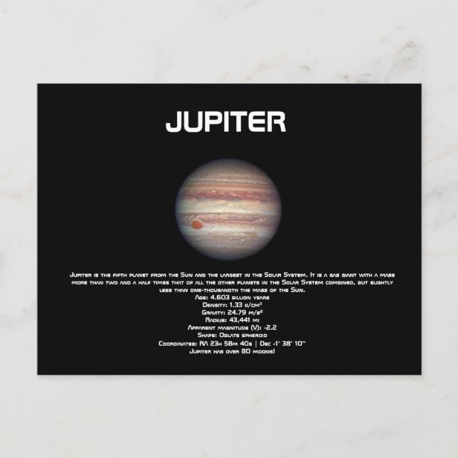 Jupiter Postcard Postkarte (Vorderseite)