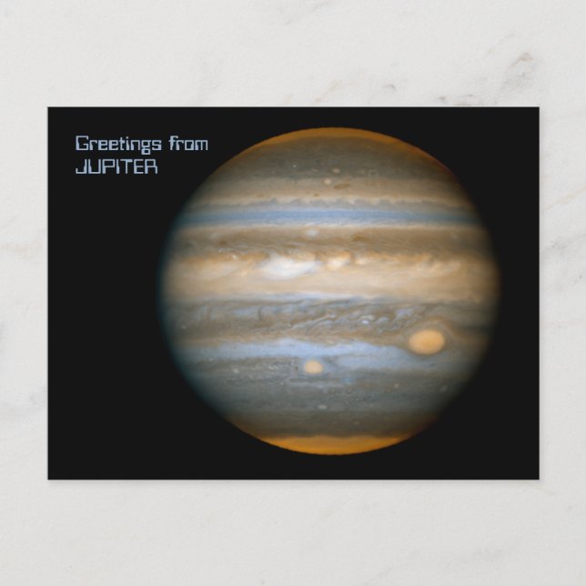 Jupiter Postkarte (Vorderseite)