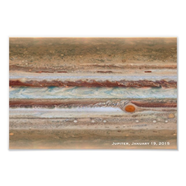 Jupiter Red Spot Nah-Up-Foto Fotodruck (Vorne)