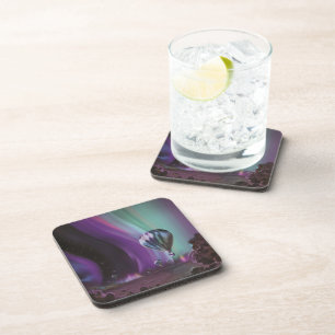 Jupiter Reise mit dem Heißluftballon über die leuc Getränkeuntersetzer