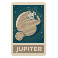 Jupiter Retro Galaxy Satellite
