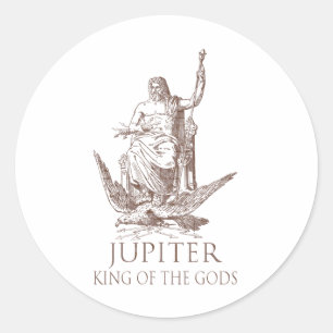 Jupiter Runder Aufkleber