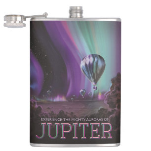 Jupiter Travel by Hot Air Ballon Bighty Auroras Flachmann
