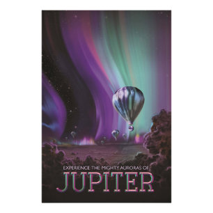 Jupiter Travel by Hot Air Ballon Bighty Auroras Fotodruck