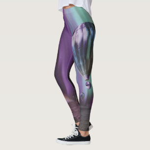 Jupiter Travel by Hot Air Ballon Bighty Auroras Leggings