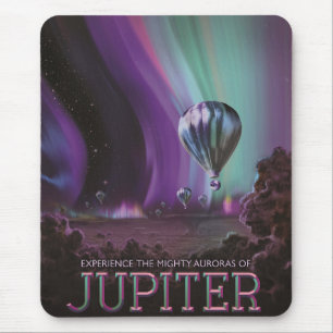 Jupiter Travel by Hot Air Ballon Bighty Auroras Mousepad
