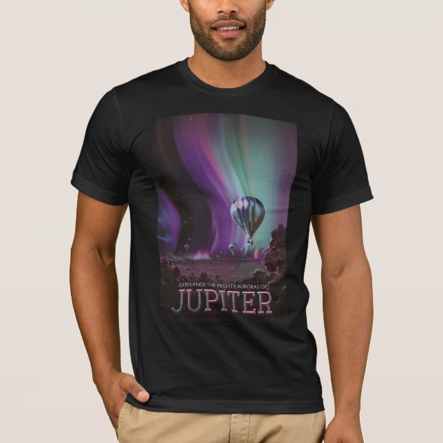 Jupiter Travel by Hot Air Ballon Bighty Auroras T-Shirt (Vorderseite)