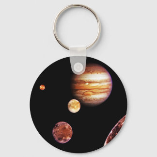 Jupiter und ihre Monde Schlüsselanhänger