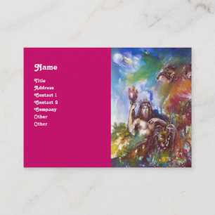 JUPITER UND LIBE, griechische Mythologie Lila Blau Visitenkarte