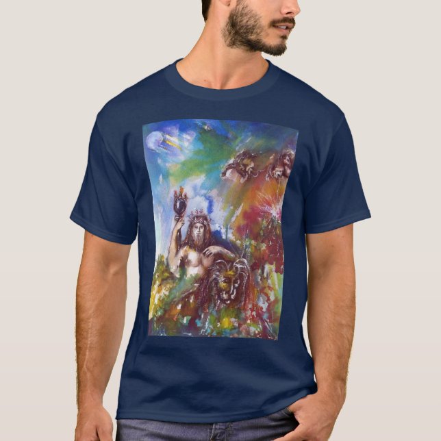 JUPITER UND LIBE Wasserfarbe T-Shirt (Vorderseite)